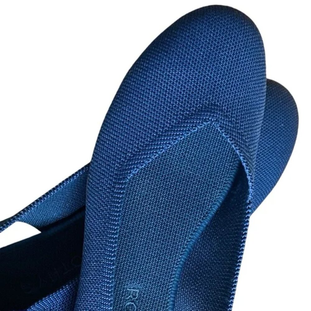 ROTHY’S super comfy The Flat in Deep Ocean Women’s Size 9.5 with inserts EUC - Picture 14 of 15